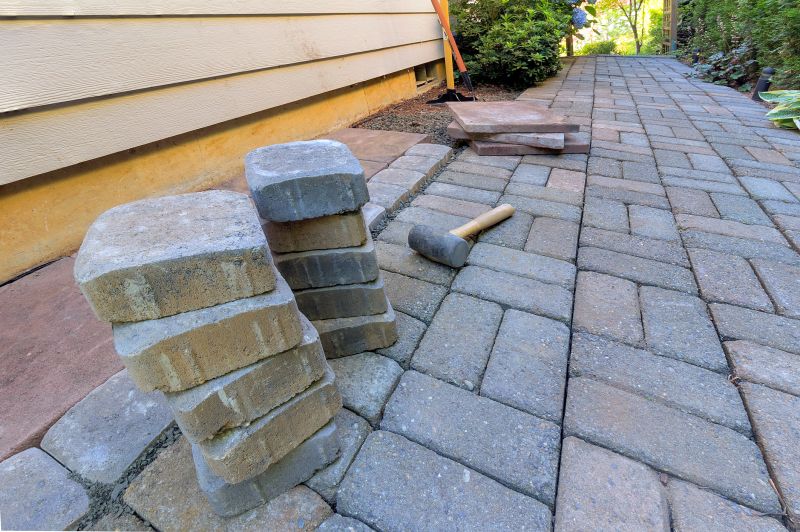 Walkway with Pavers